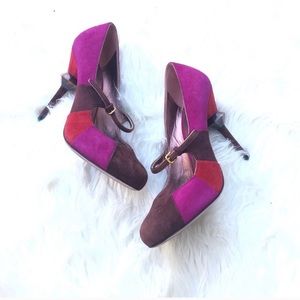 Miu Miu colorblock heels